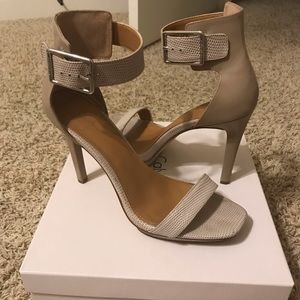 Calvin Klein Vable New Lizard/Cow Silk in Greige